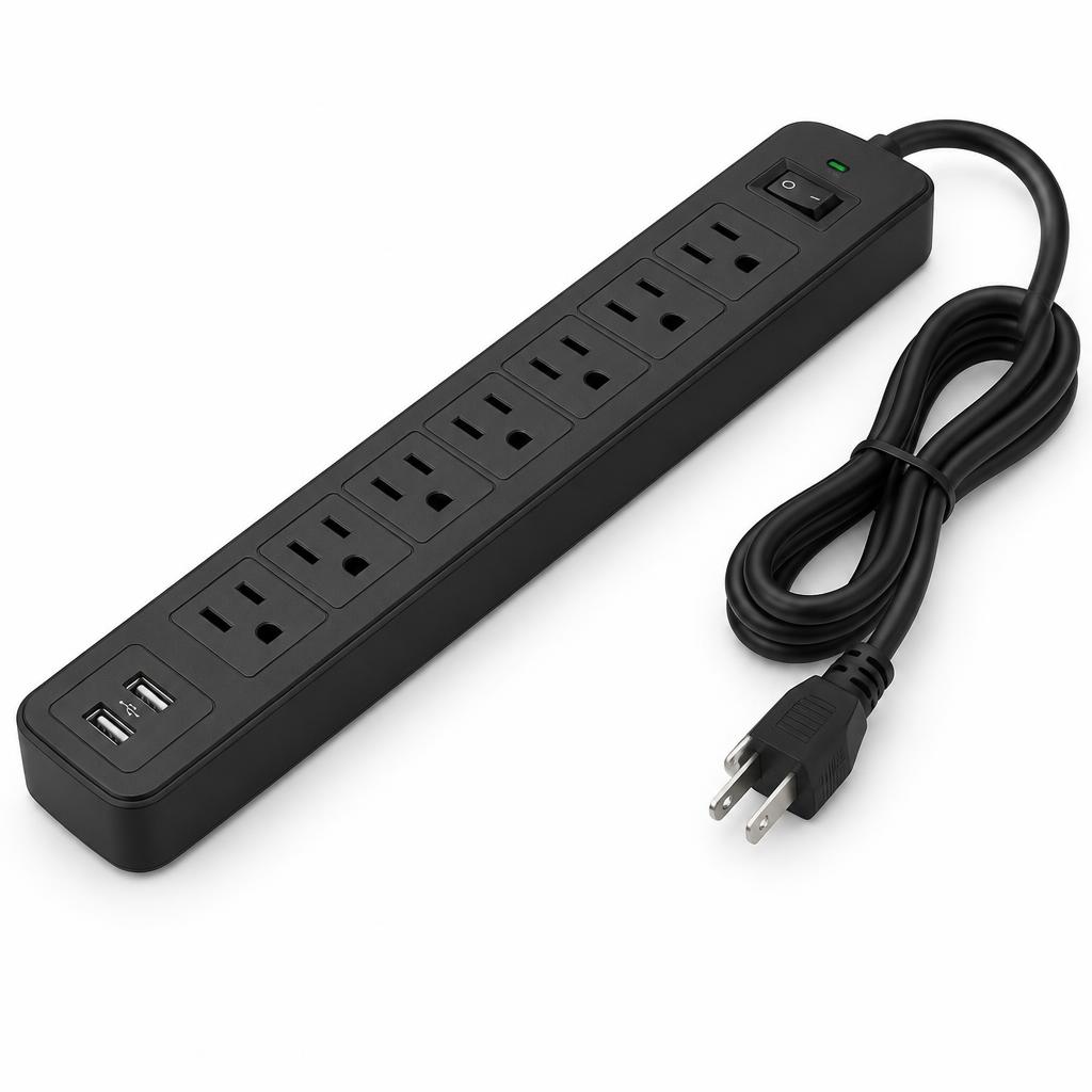 APC Surge Protector 8 Outlet & 2 USB Port