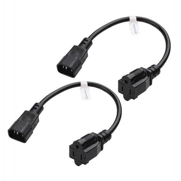 PDU Adapter Power Cord (IEC C14 to NEMA 15-5R) - 1 Foot
