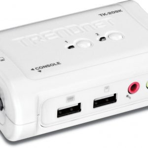 TRENDnet 2-Port USB KVM Switch and Cable Kit with Audio