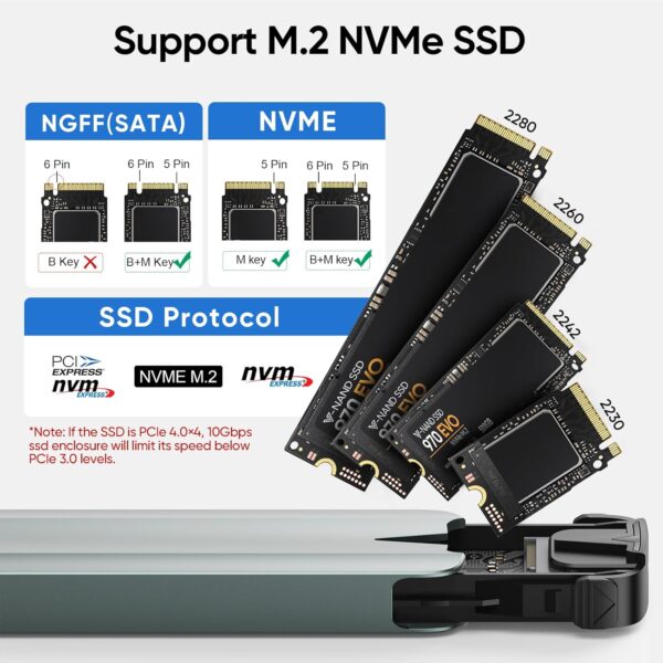 NVMe SATA SSD Enclosure - Image 10