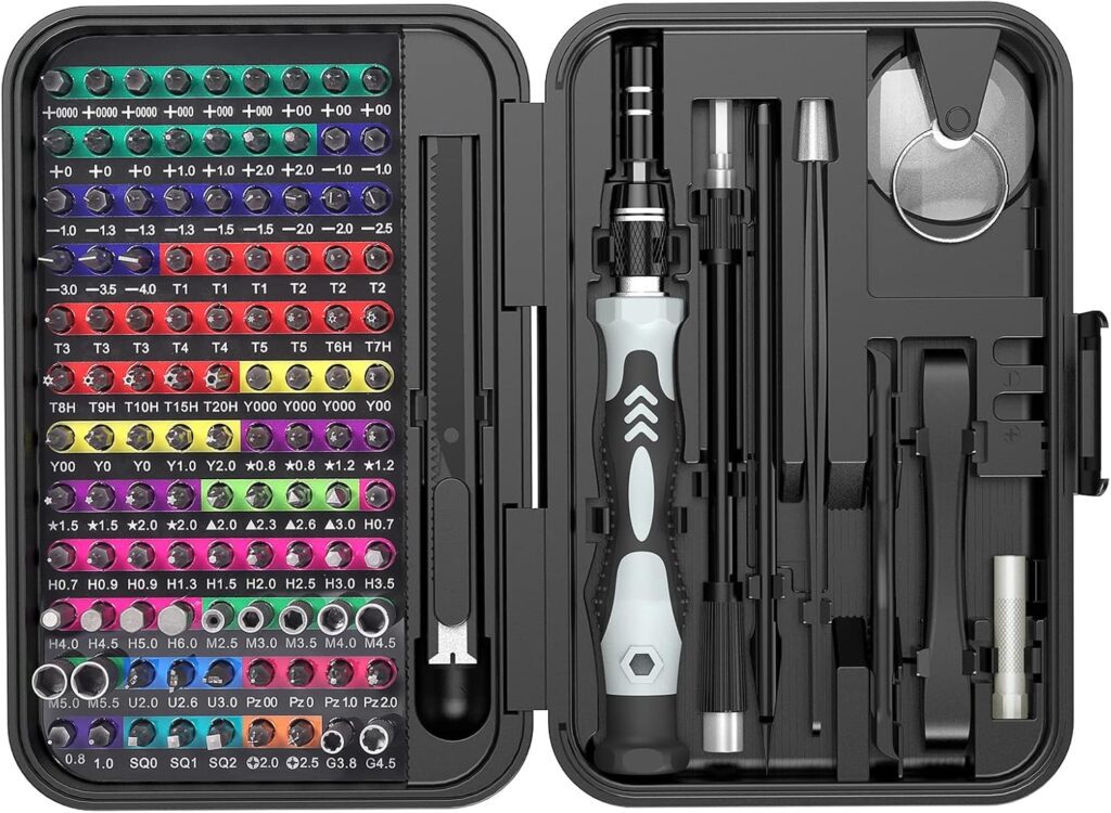 Computer Screwdriver Kit Precision Screwdriver Set, 132 in 1 Magnetic Screwdriver Set Kit ...