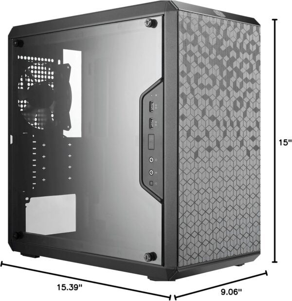 Cooler Master Master Box Q300L Micro-ATX Tower with Magnetic Design Dust Filter, Transparent Acrylic Side Panel - Image 3