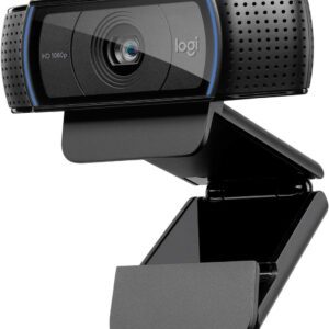 Logitech C920x HD Pro Webcam, Full HD 1080p/30fps Video Calling, Clear Stereo Audio, HD Light Correction, Works with Skype, Zoom, FaceTime, Hangouts, PC/Mac/Laptop/Macbook/Tablet - Black