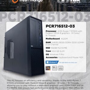 NSX Office R7 SLIM Desktop PC