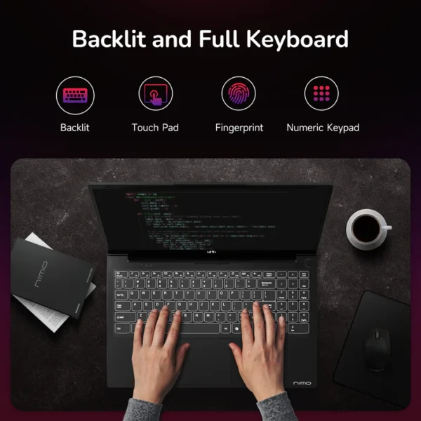 NIMO 15.6" FHD Gaming-Laptop - Image 4