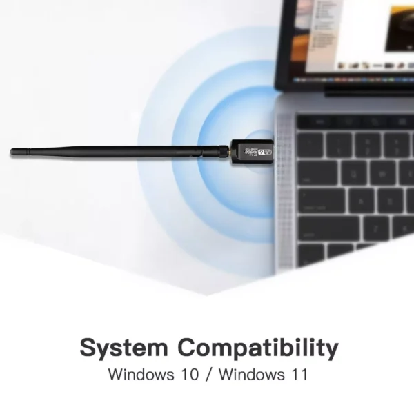 AX900 USB WI-FI & Bluetooth 2 in 1 Adapter USB Dongle for Desktop PC - Image 4