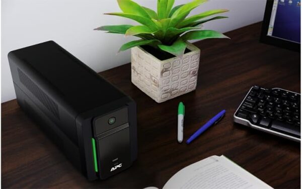 APC UPS 900VA Line Interactive Battery Backup, BVK900M2 Backup with AVR, 2 USB Charging Ports (Type C/Type A), Back-UPS Uninterruptible Power Supply Black - Image 5