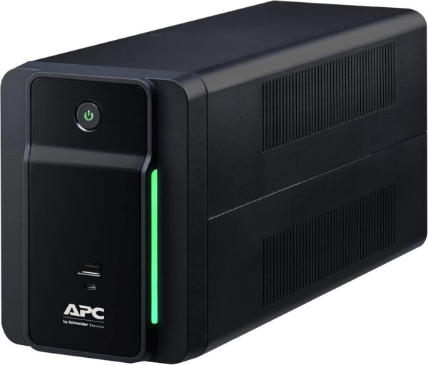 APC UPS 900VA Line Interactive Battery Backup, BVK900M2 Backup with AVR, 2 USB Charging Ports (Type C/Type A), Back-UPS Uninterruptible Power Supply Black - Image 2