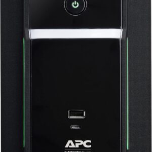 APC UPS 900VA Line Interactive Battery Backup, BVK900M2 Backup with AVR, 2 USB Charging Ports (Type C/Type A), Back-UPS Uninterruptible Power Supply Black
