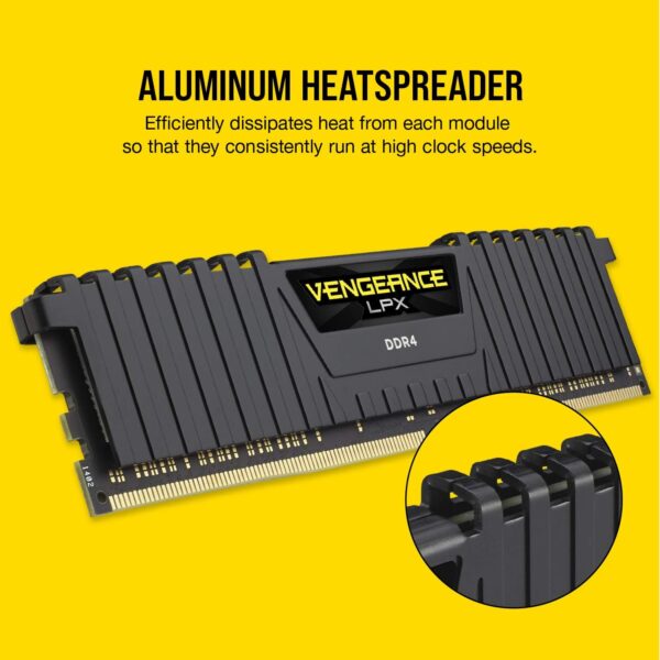 CORSAIR VENGEANCE LPX DDR4 RAM 32GB (2x16GB) 3200MHz CL16-20-20-38 1.35V Intel AMD Desktop Computer Memory - Image 2