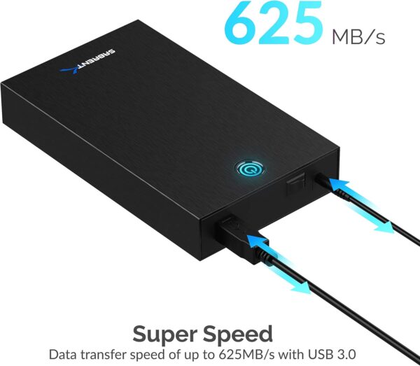 USB 3.0 Enclosure for 2.5” & 3.5” SATA HDD/SSD - External Hard Drive Case - Image 6