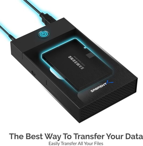 USB 3.0 Enclosure for 2.5” & 3.5” SATA HDD/SSD - External Hard Drive Case - Image 4