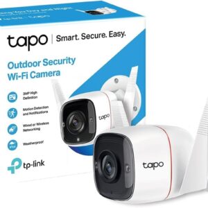 Tapo TP-Link 2K Security Camera Outdoor Wired, IP66 Weatherproof, Motion/Person Detection, Built-in Siren w/Night Vision, Cloud/SD Card Storage, 2-Way Audio, Works w/Alexa & Google Home C310